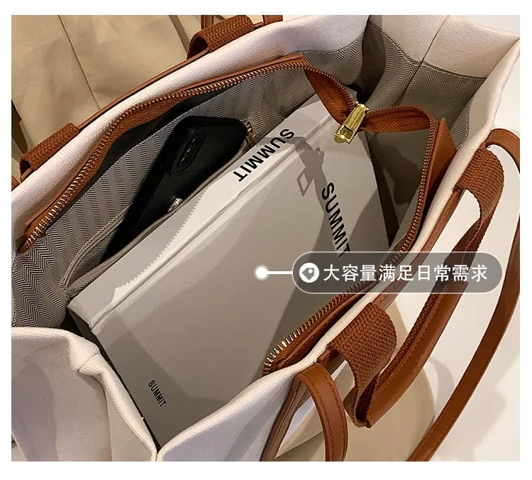 New Casual Canvas Large Capacity Handbags