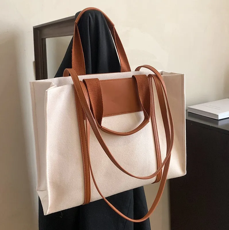 New Casual Canvas Large Capacity Handbags