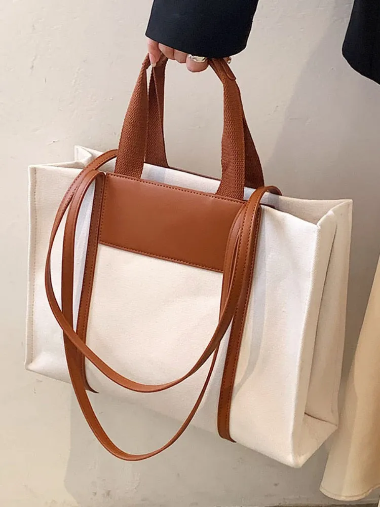 New Casual Canvas Large Capacity Handbags