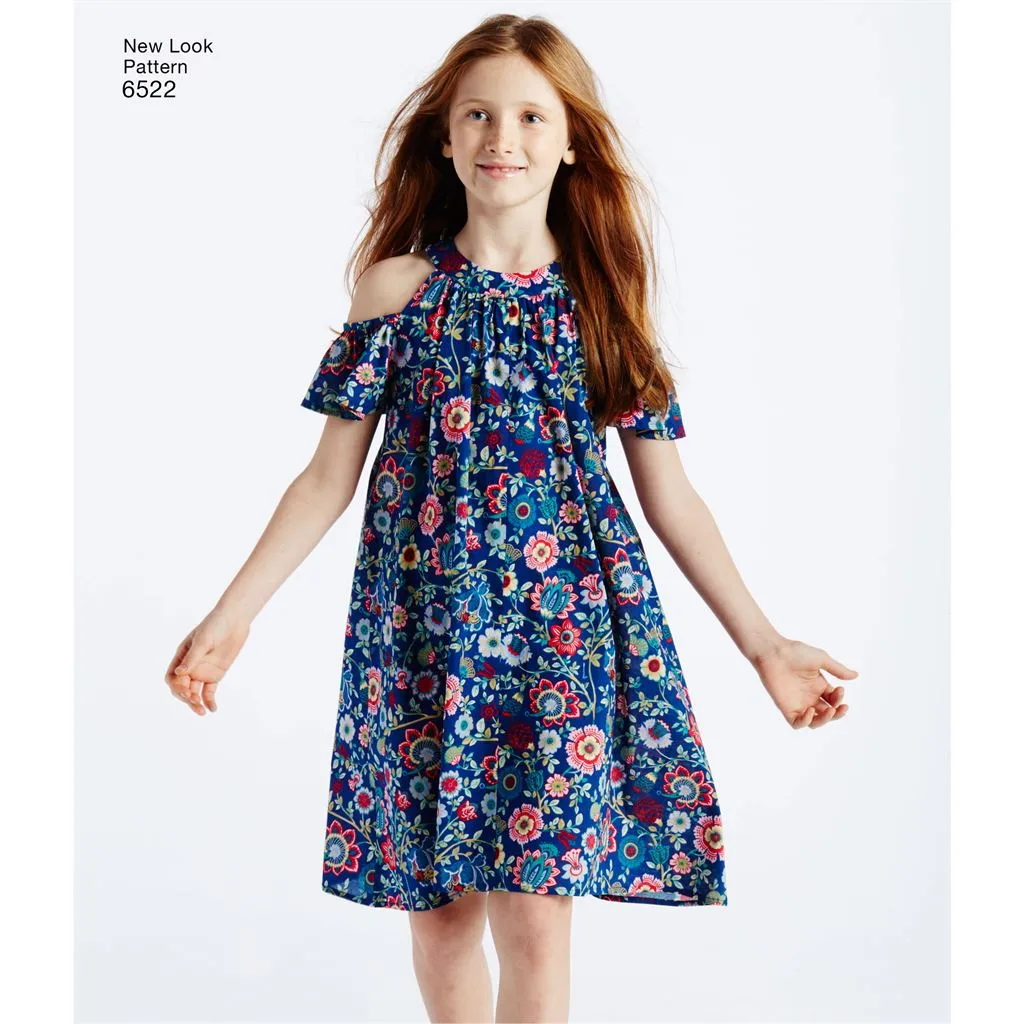 New Look Pattern 6522 Child's and Girls' Dresses and Top