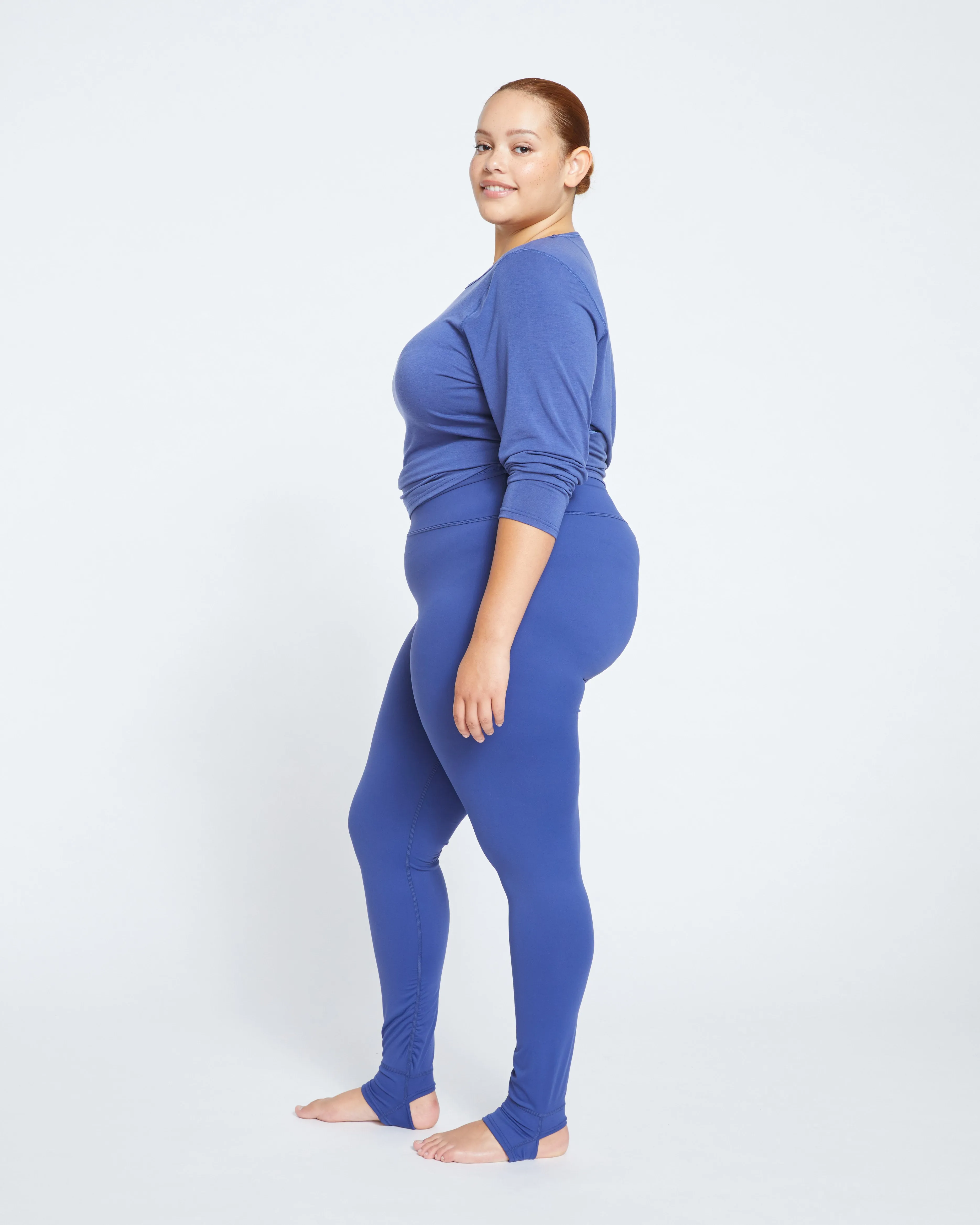 Next-to-Naked Stirrup Legging - Rich Cobalt