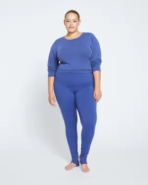 Next-to-Naked Stirrup Legging - Rich Cobalt