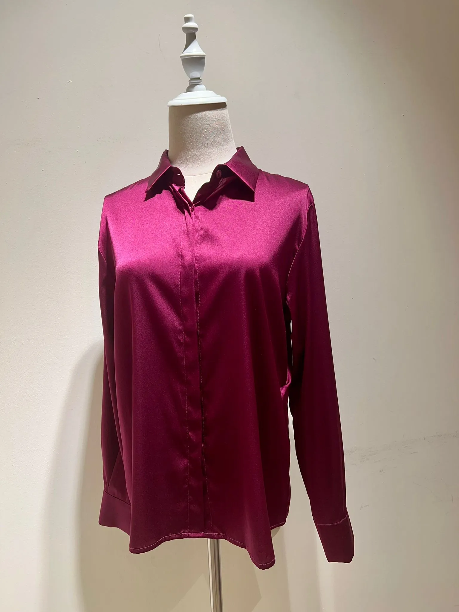 Orchid Long Sleeve Silk Blouse (SLKSITB001)