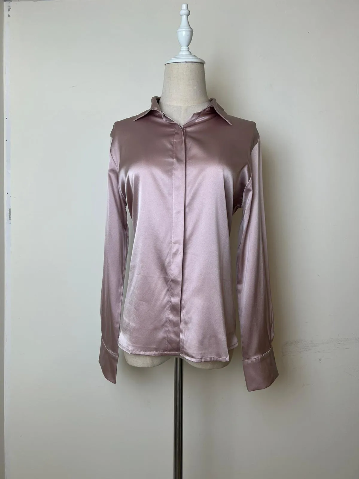 Orchid Long Sleeve Silk Blouse (SLKSITB001)