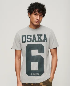 Osaka Graphic T Shirt - Ash Grey Marl