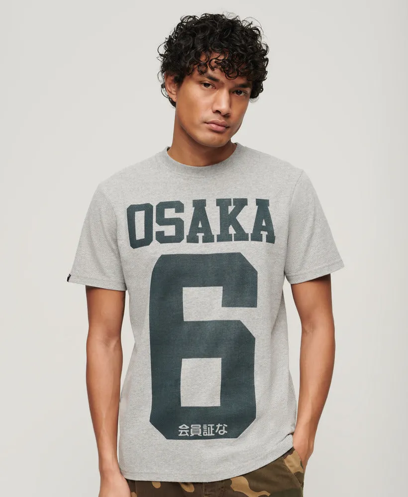 Osaka Graphic T Shirt - Ash Grey Marl