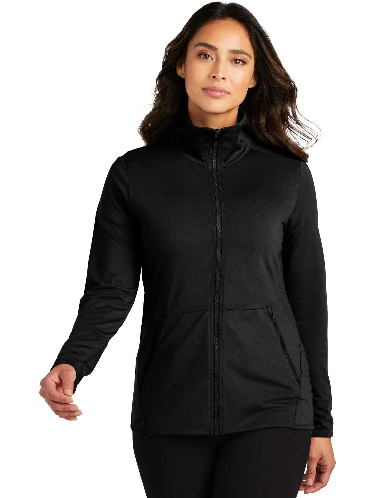 OUTLET-Port Authority Ladies Accord Stretch Fleece Full-Zip