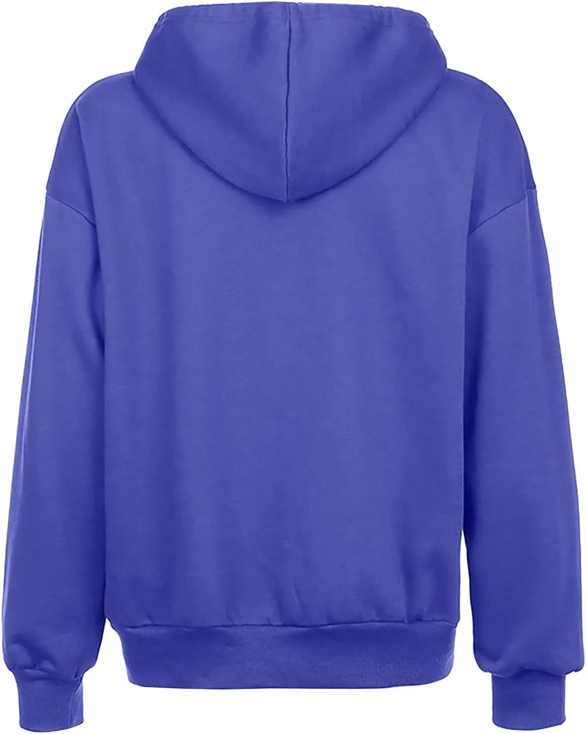 Oversized Zip Up Hoodies for Women Casual Drawstring Teen Girl Y2K Sweatshirts Long Sleeve Fall Jackets With Pockets