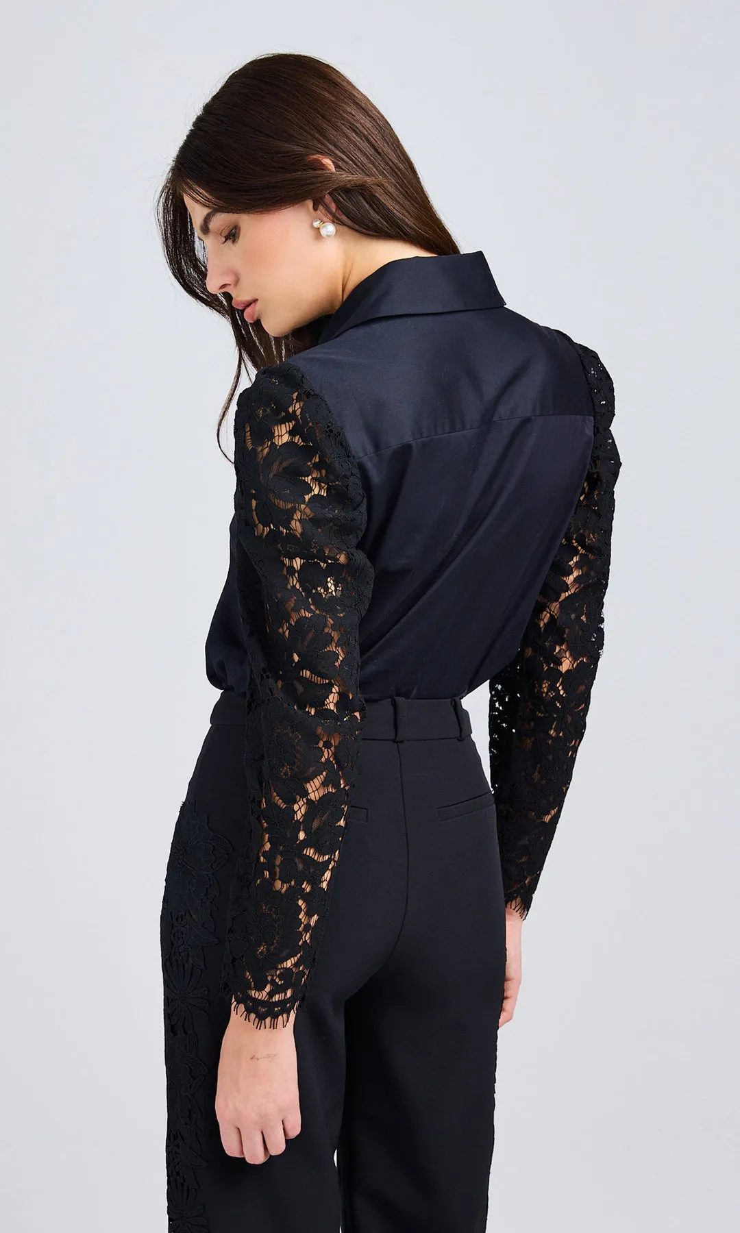 Pamela Lace Combo Shirt