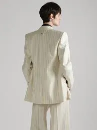 Pinstripe Suit Jacket