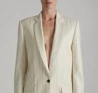 Pinstripe Suit Jacket