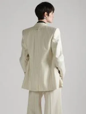 Pinstripe Suit Jacket
