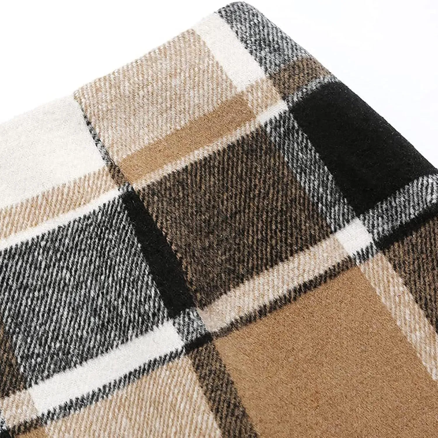 Plaid Skirts for Women Fall High Waisted Wool Bodycon Mini Skirt Casual Trendy Tweed Pencil Skirt A Line Skirt