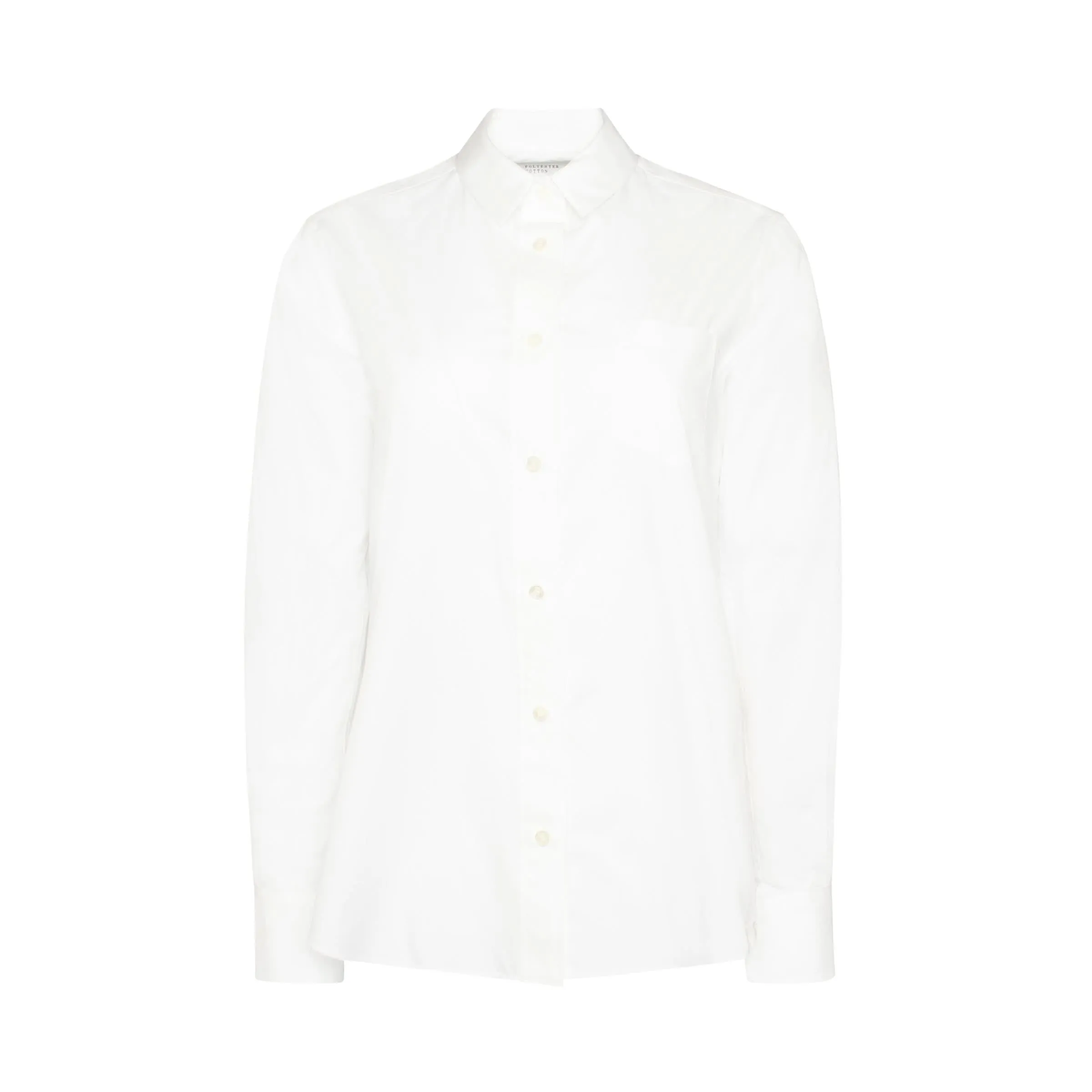 Pleated Back Shirt in White