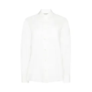 Pleated Back Shirt in White