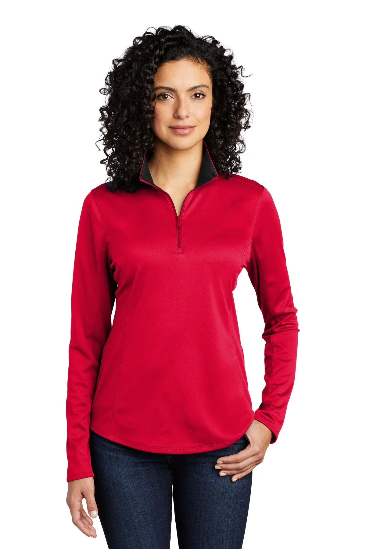 Port Authority Ladies Silk Touch ™ Performance 1/4-Zip LK584