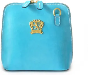 Pratesi Leather, Leather Bag for Woman Volterra Radica Woman Clutches in cow leather - Radica Sky Blue