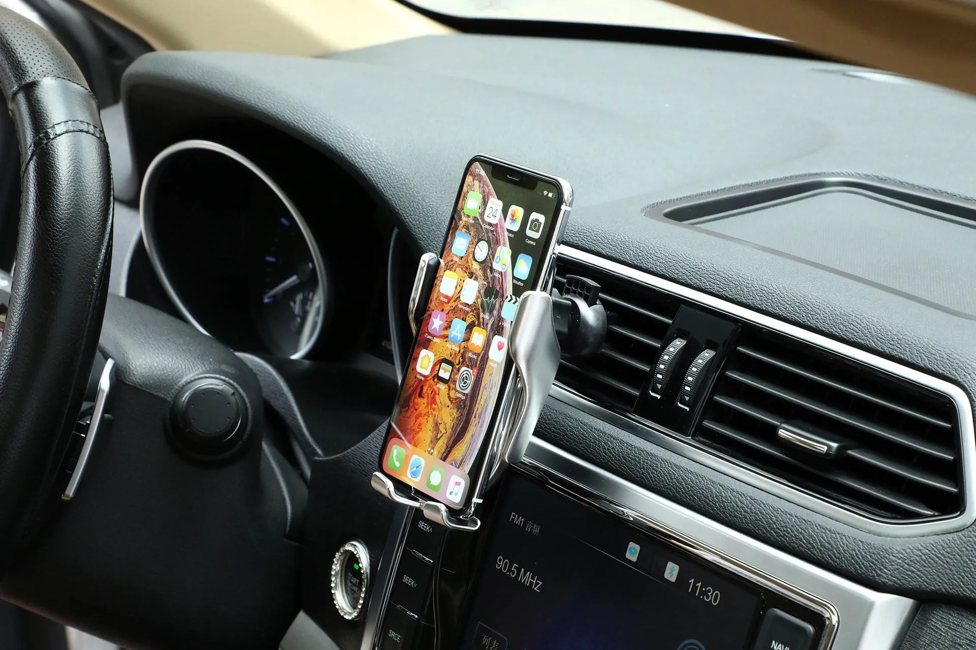 PREMIUM - Automatisk fastspnning av telefonhllare | Trdls laddare