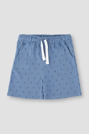Printed Short For Baby Boy - Blue Shadow