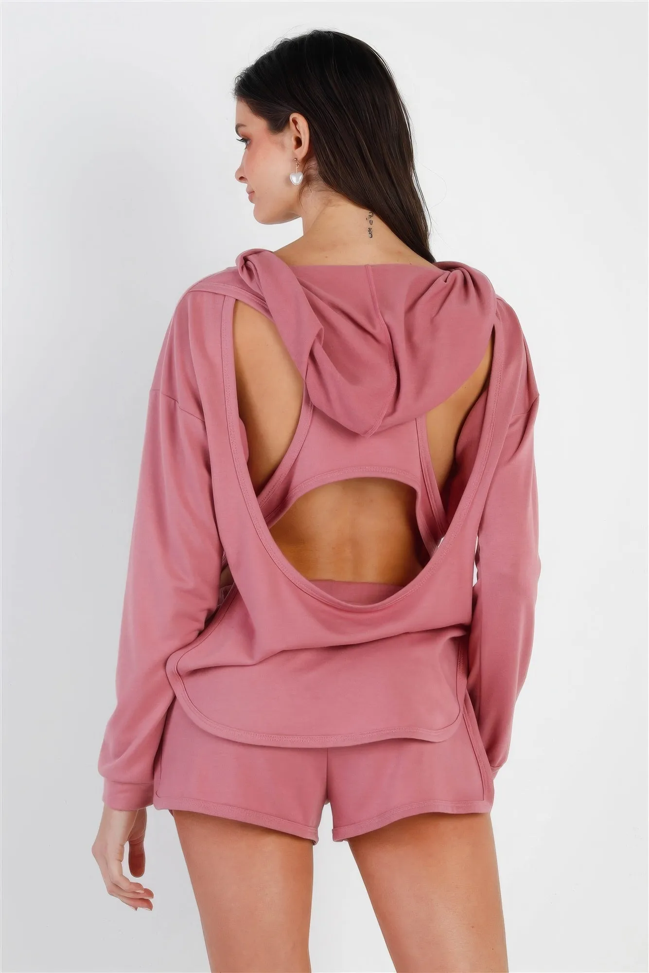 Racer Back Hooded Top & Short Set