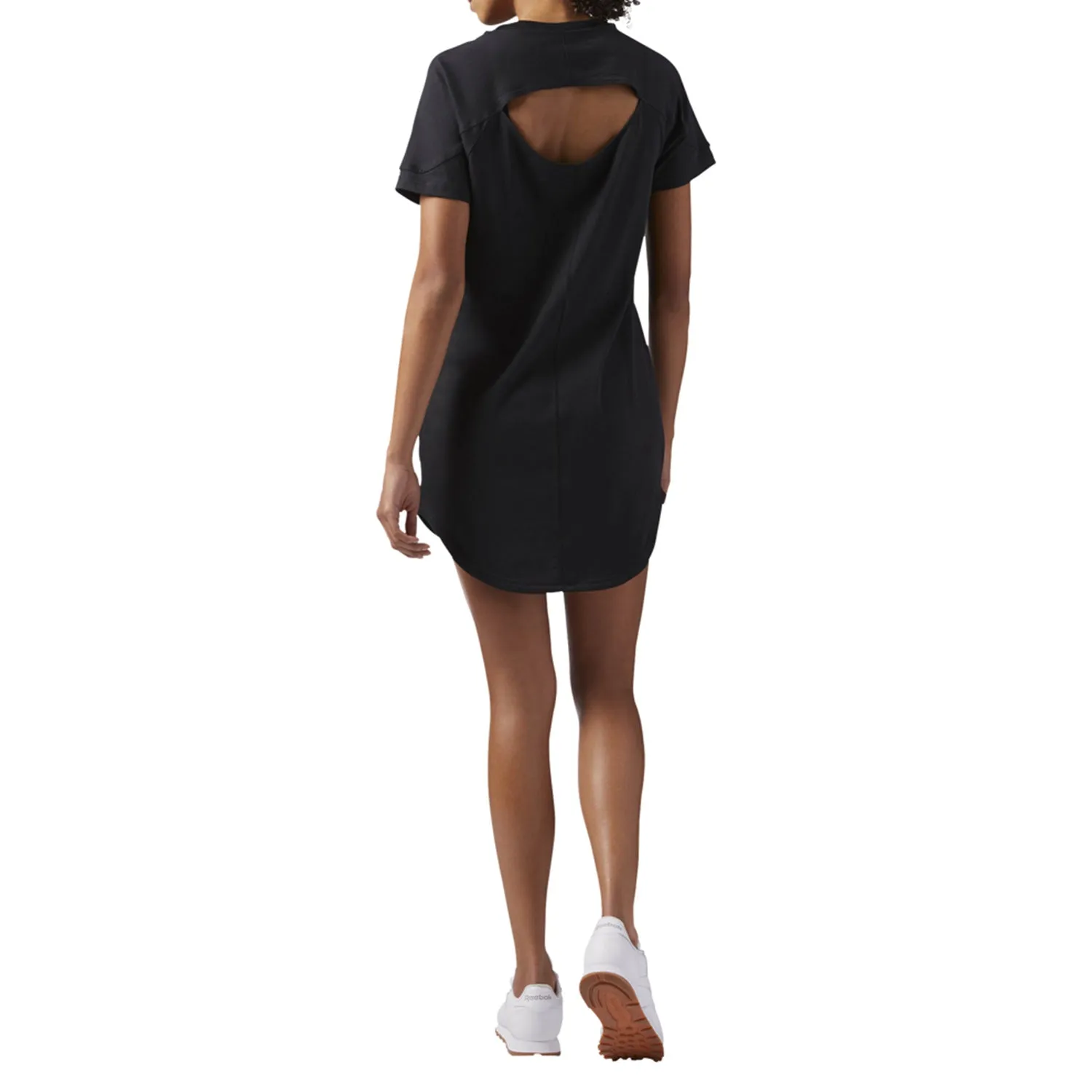 Reebok Classic Sporstwear Open Back Women's T-Shirt Dress Black