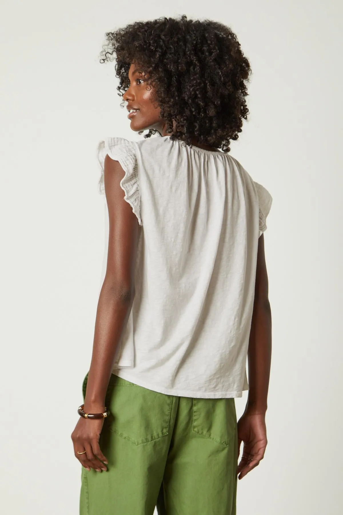 REMI RUFFLE SLEEVE TOP