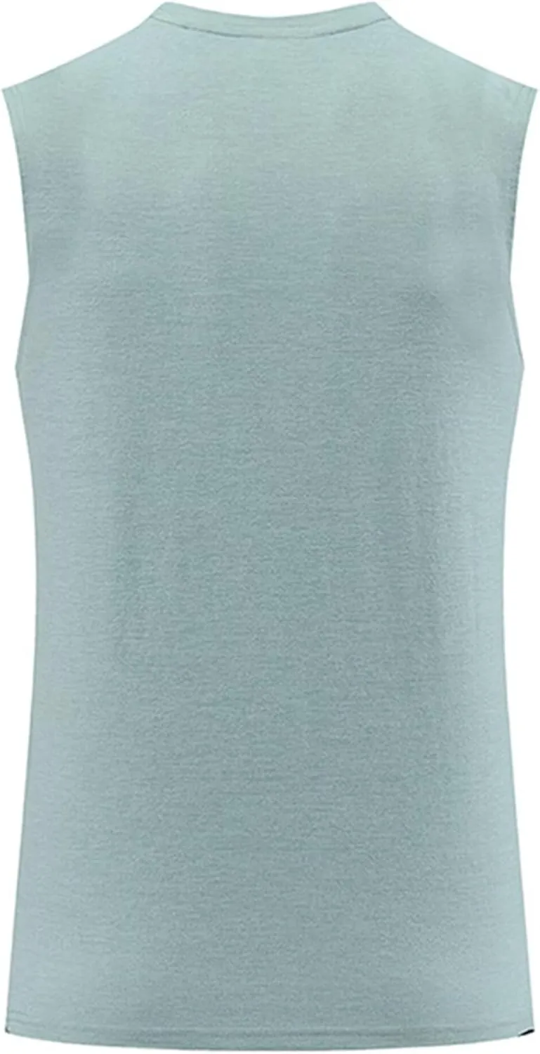 Rivccku Men's Gym Tank Tops Sleeveless Workout T-Shirts Quick Dry Athletic Shirts Running Vest