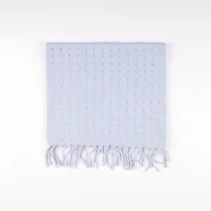 Scarf - 100% Wool Light Blue Plain