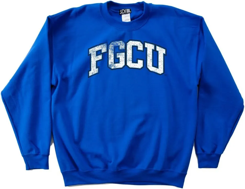 SDI NCAA Florida Gulf Coast Eagles 50/50 Blended 8-Ounce Vintage Crewneck Sweatshirt