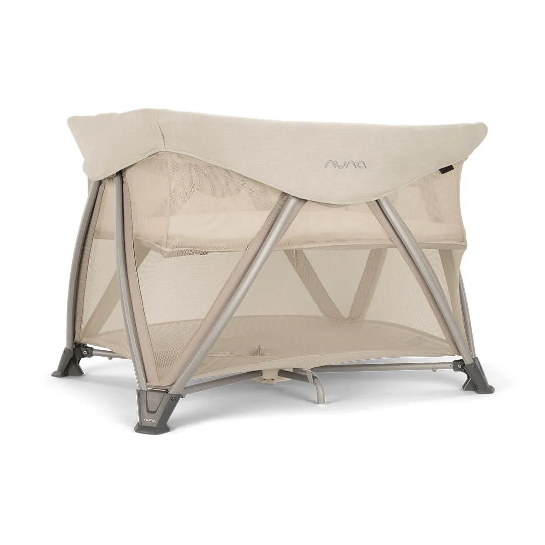 Sena Aire Travel Crib   Play Yard   Changer (with Organic Cotton Sheet) by Nuna