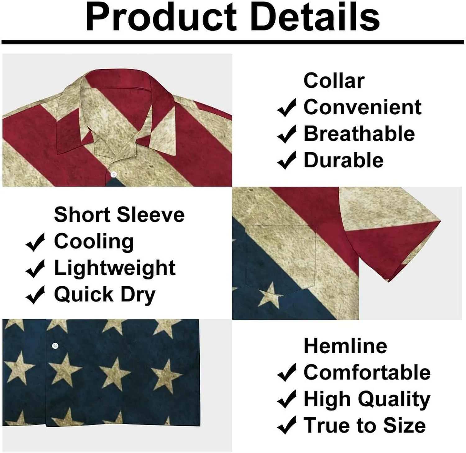Shirts for Men Short Sleeve Beach Shirt Casual Button Down Shirts Tops Quick Dry with Designs