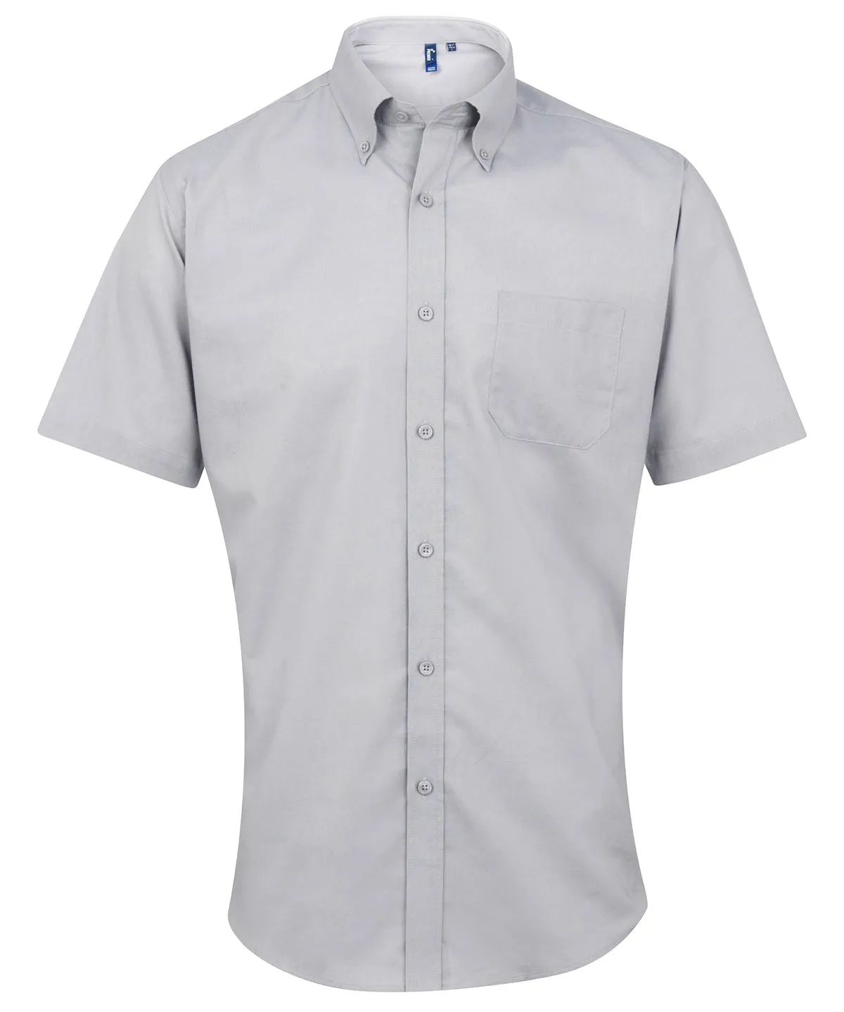 Signature Oxford short sleeve shirt | Silver