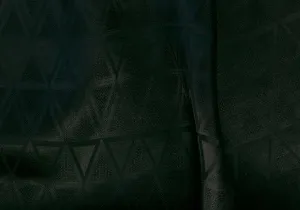 Sophisticated Raven Stacked Triangulation Silk Gazar (Made in Italy)