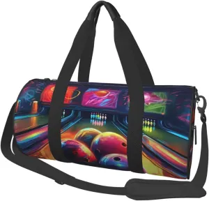 Sports Gym Bag for Women Men Travel Duffel Bag Tote Bowling Balls Weekender Bag Canvas Carry on Overnight Bag for Travel Swimming Fitness Workout Sports Duffle Bag