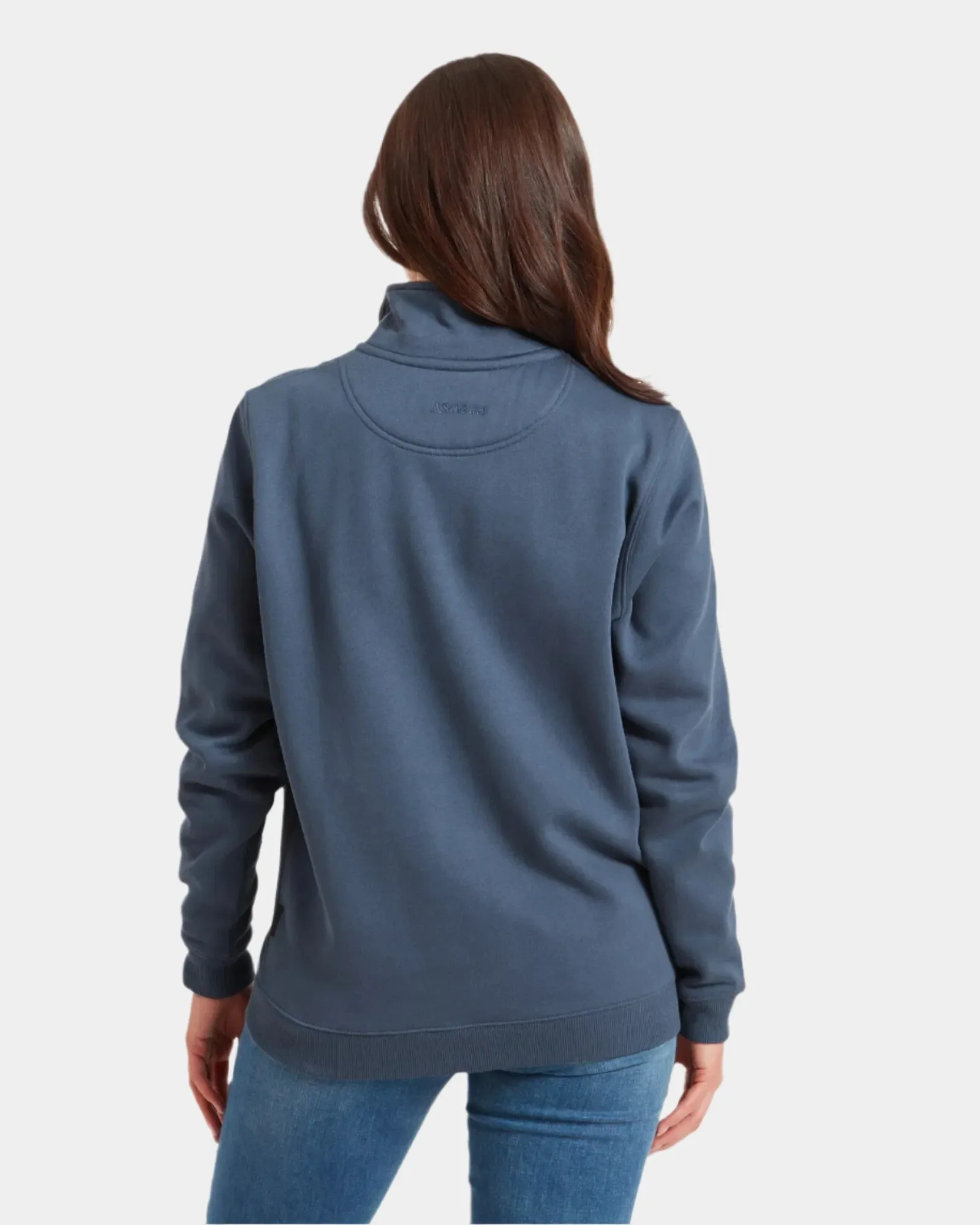 St Agnes Vintage Navy Quarter Zip Sweatshirt