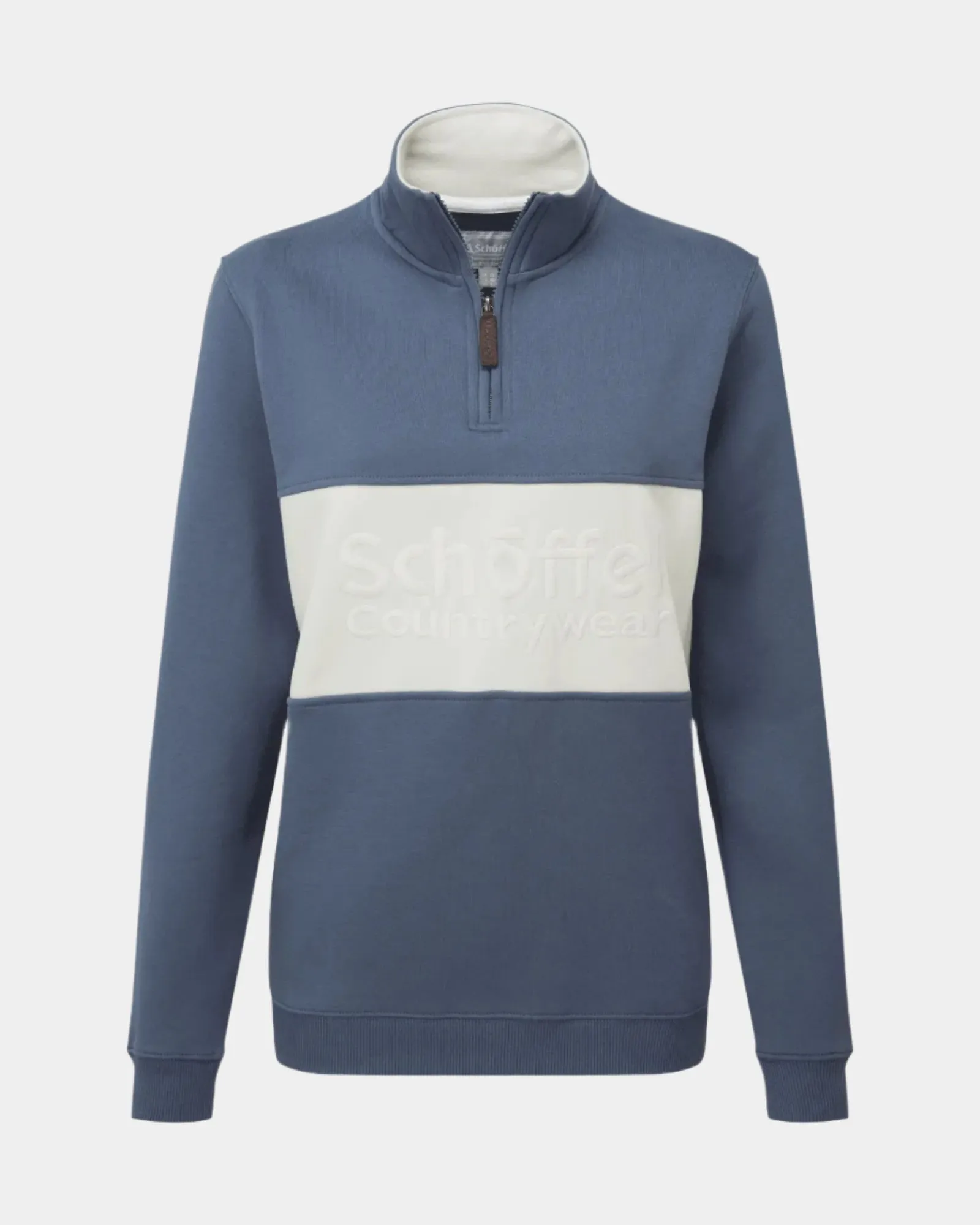 St Agnes Vintage Navy Quarter Zip Sweatshirt