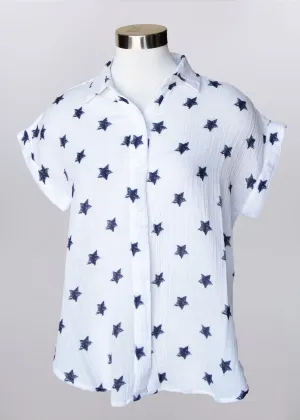 Star Button Up Top