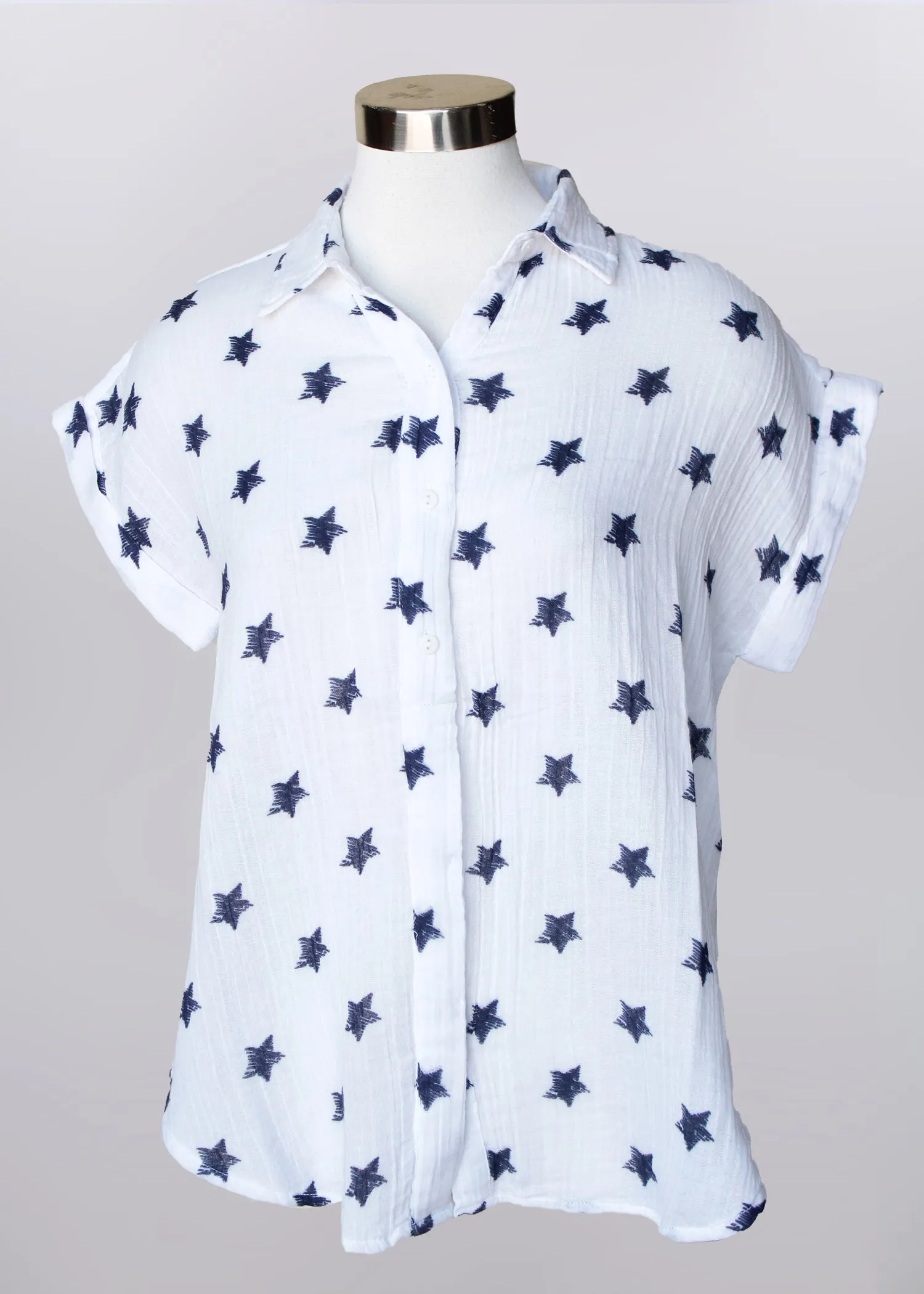 Star Button Up Top