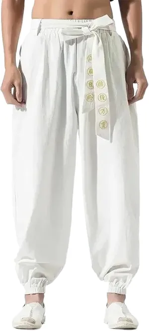 Streetwear Harem Pants Street Workout Bottom Traditional Chinese Men Clothing Kungfu Men