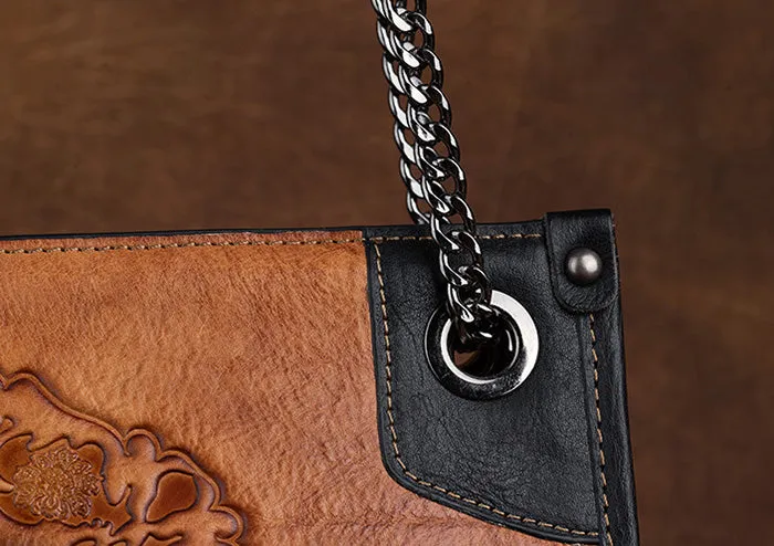 Stylish Womens Leather Tote Purse Black Leather Shoulder Bag