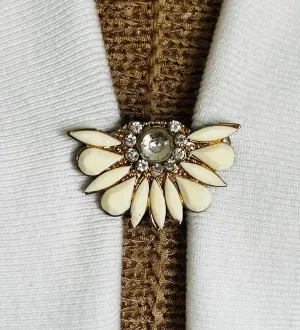 Sweater Clips Vintage Cardigan Clasp for Sweater Clip for Kimono Jewelry Floral Cinch Clip Gift for mom Birthday Gift for Her by Fabulici