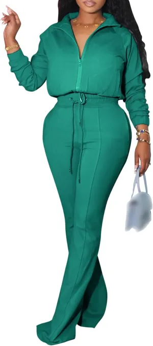 Tbahhir Womens Tracksuits 2 Piece Outfits Lounge Sets Long Sleeve Pullovers and Joggers Pants with Pockets