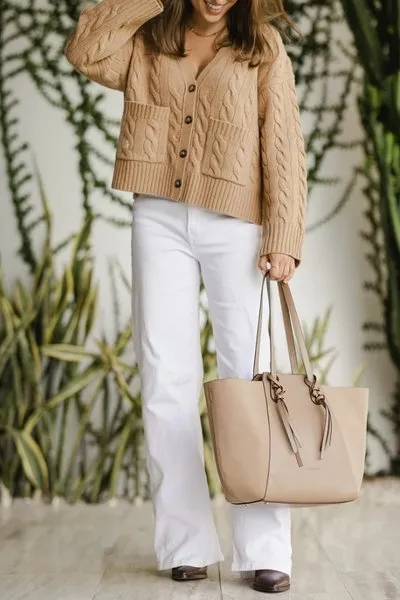 TENERIFFE TOTE BAG SUEDE FRAPPE