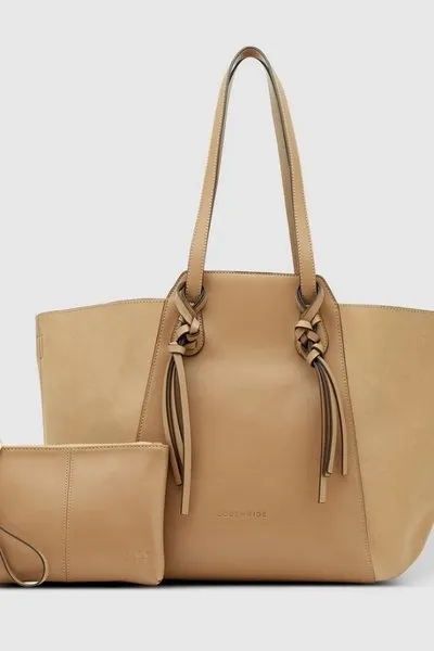 TENERIFFE TOTE BAG SUEDE FRAPPE