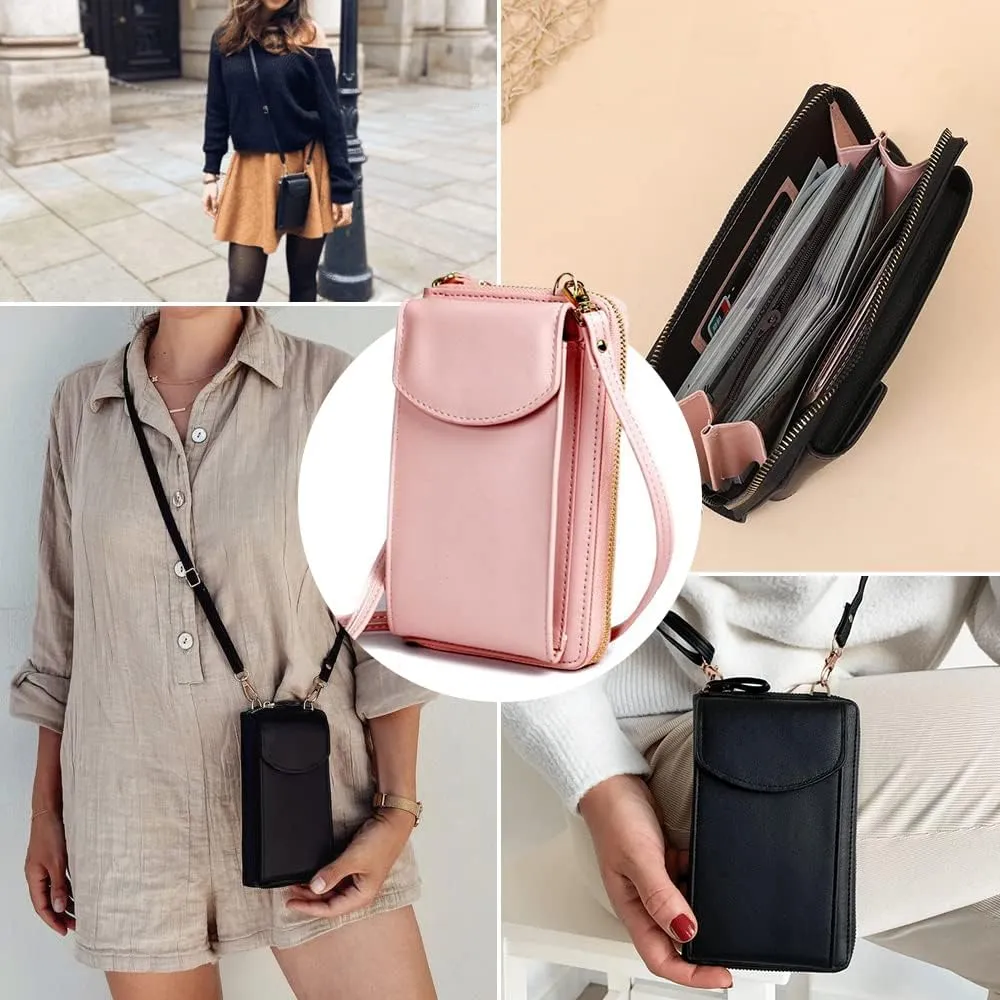 The Original Clutch Wallet, Crossbody Leather Shoulder Bags and Clutches, Women's Crossbody Handbags Cellphone Pouch
