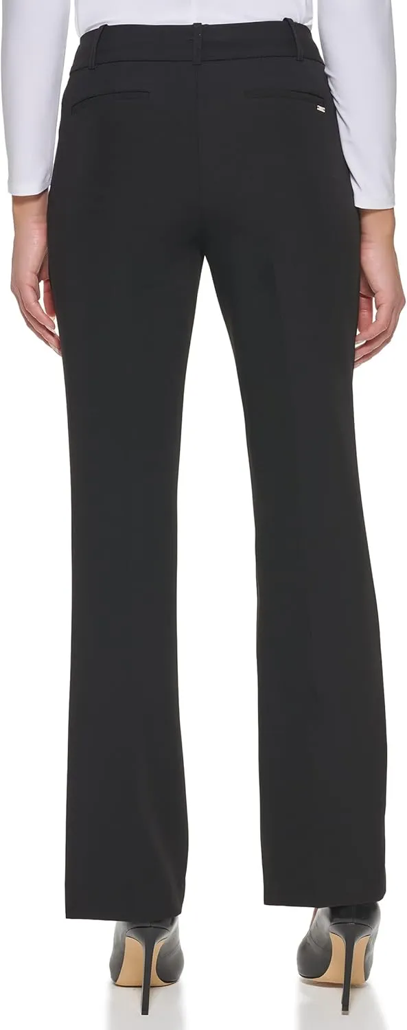 Tommy Hilfiger Women's Dress Pants  Straight-legged Trousers With Elastic Waist