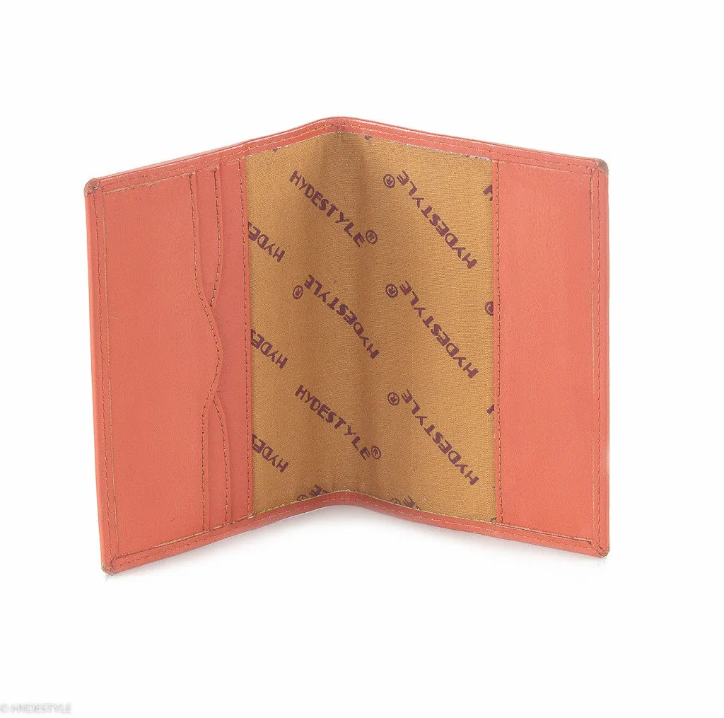 Trenz leather passport cover  #TW04 Orange