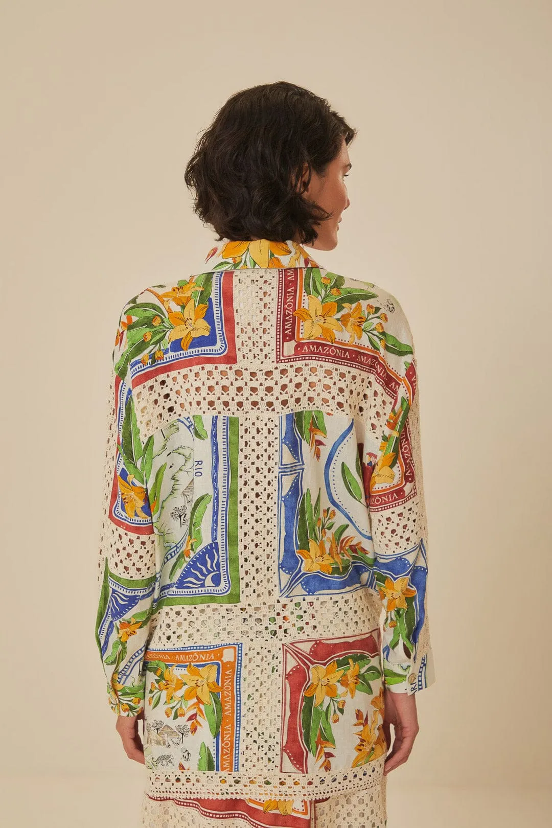Tropical Crochet Shirt