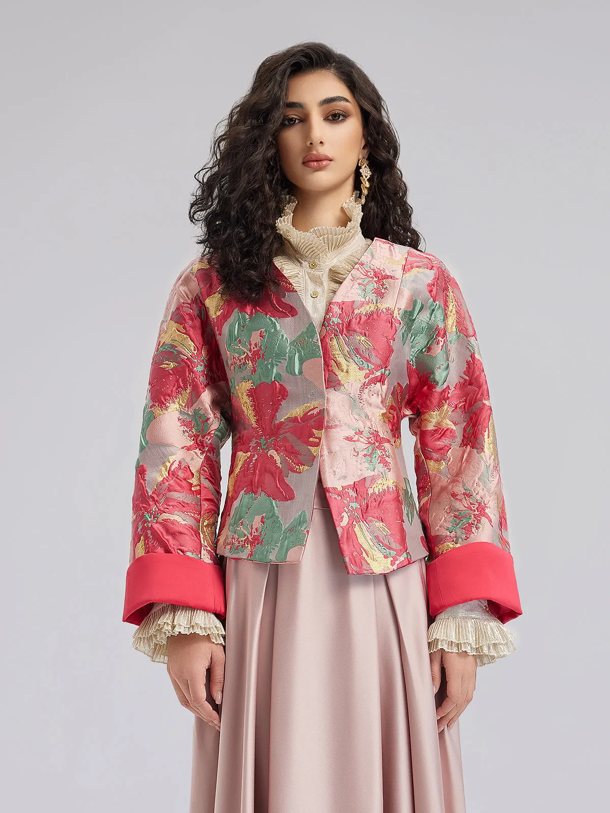 Unique Oil Painting-inspired Jacket
