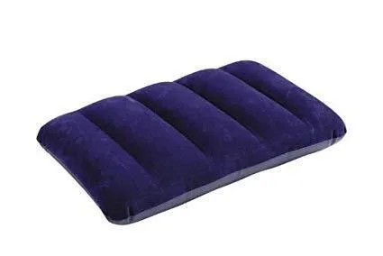 Velvet Air Inflatable Travel Pillow (Blue)